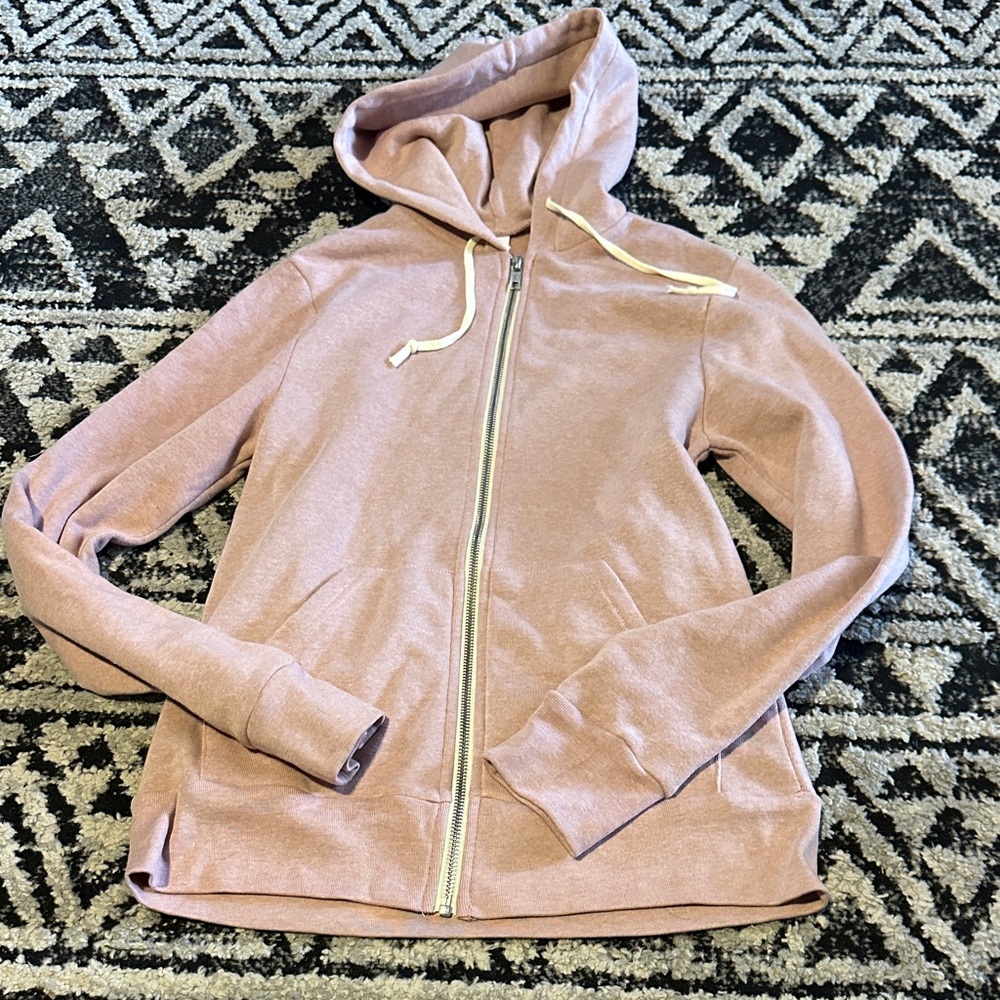 Alternative Women's Light Pink Zip-Up Hoodie